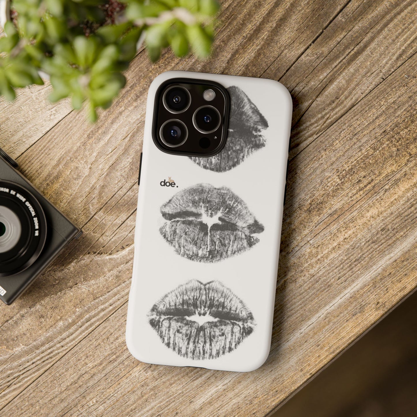 Three Kisses iPhone Case