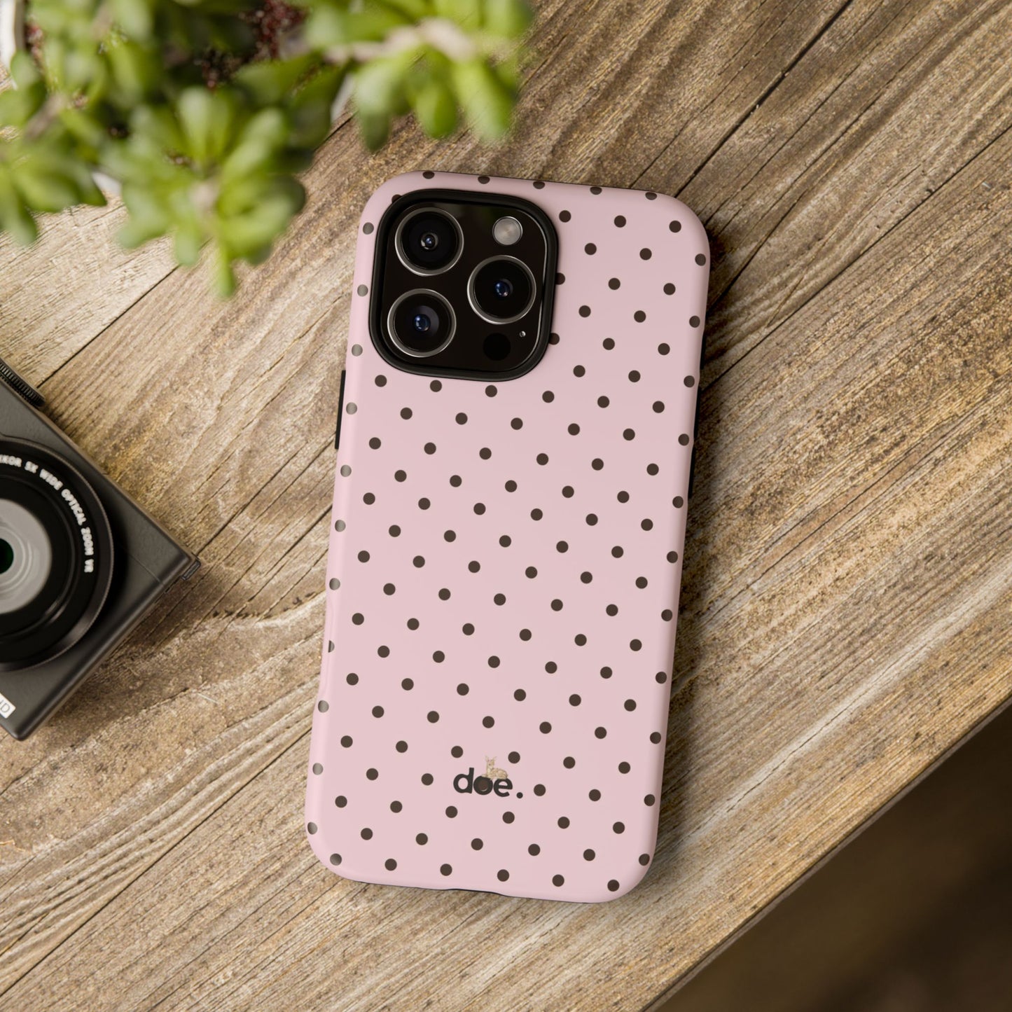 Pink Polka Dot iPhone Case