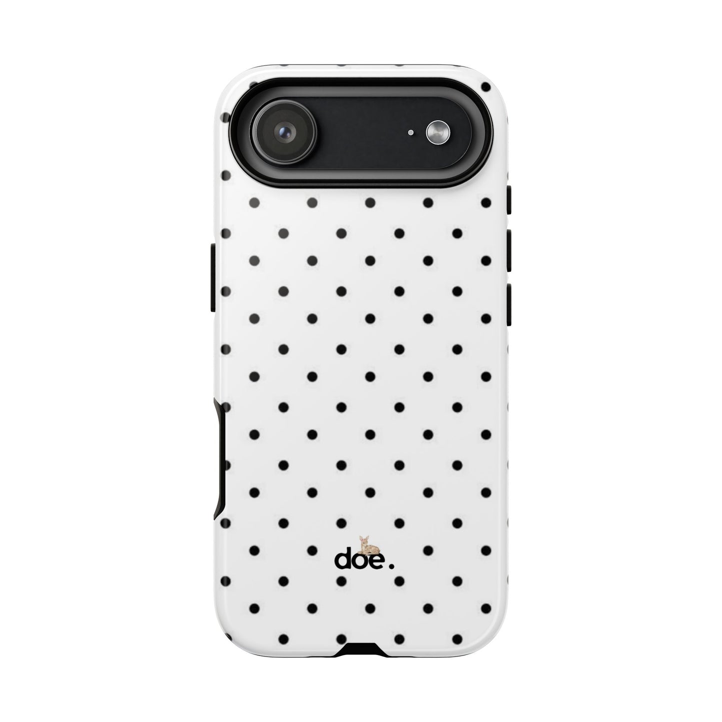 White Polka Dot iPhone Case
