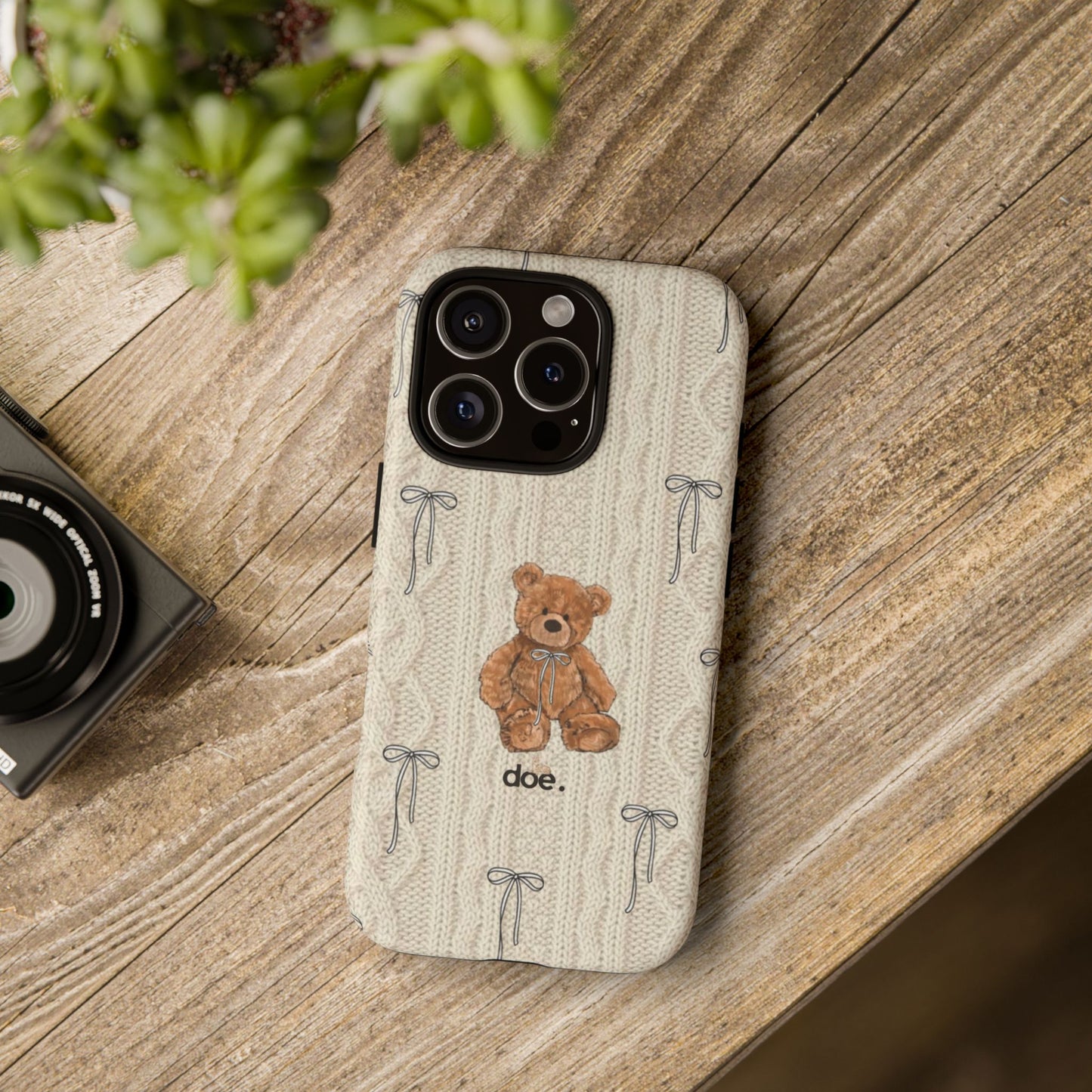 Little Bow Bear iPhone Case