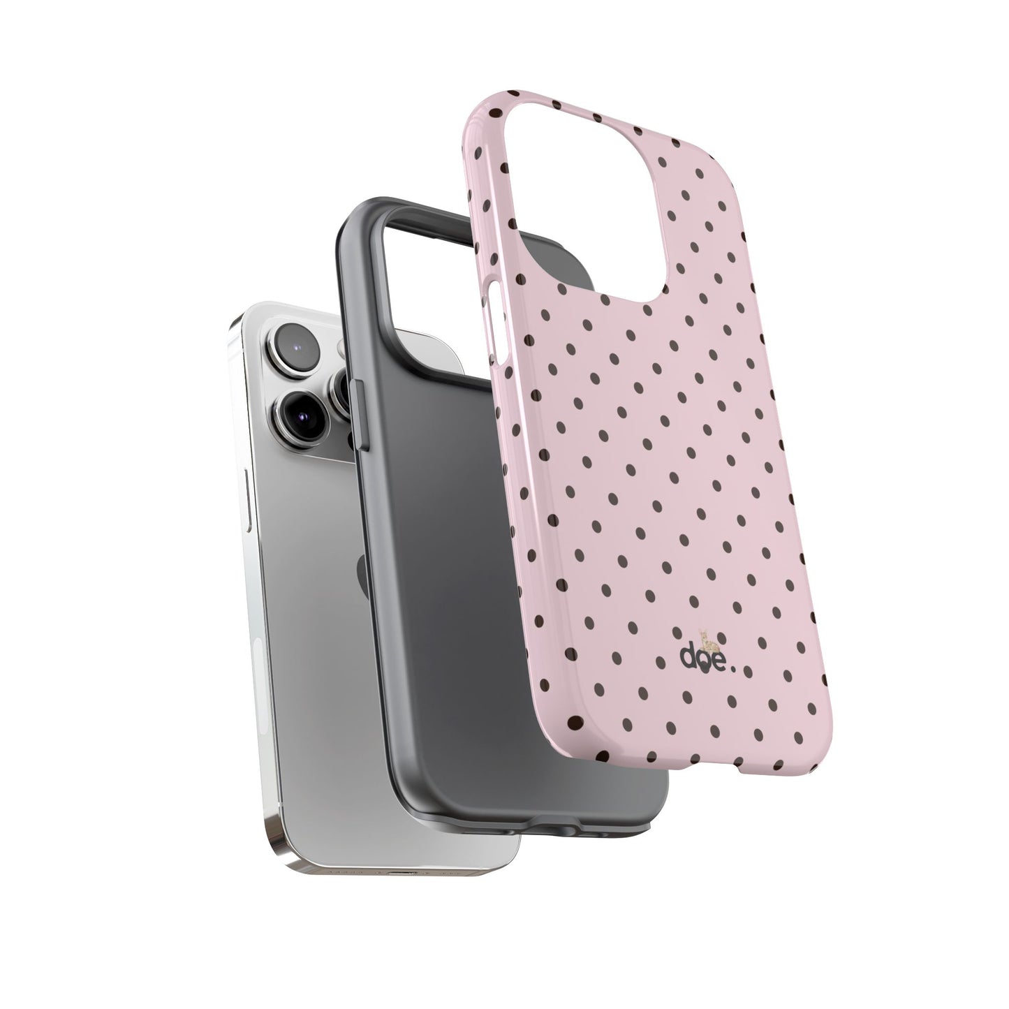 Pink Polka Dot iPhone Case