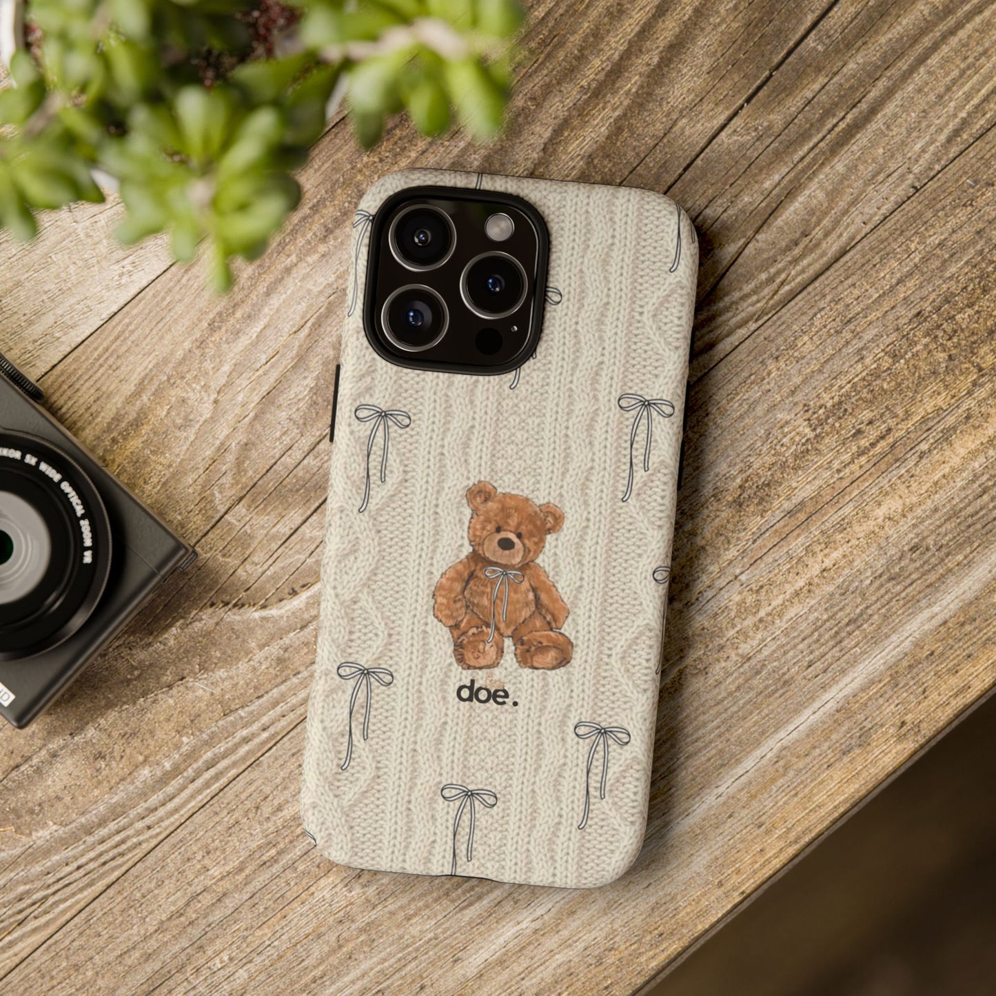 Little Bow Bear iPhone Case
