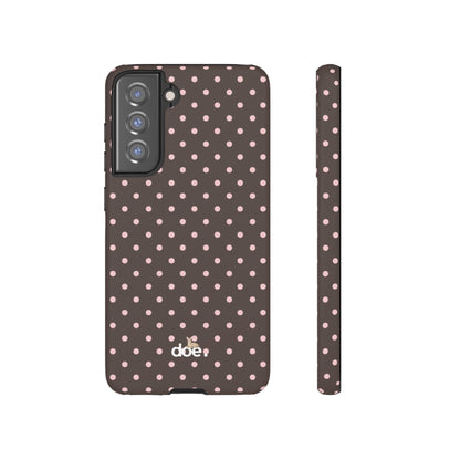 Brown Polka Dot Samsung Case