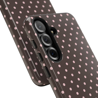 Brown Polka Dot Samsung Case