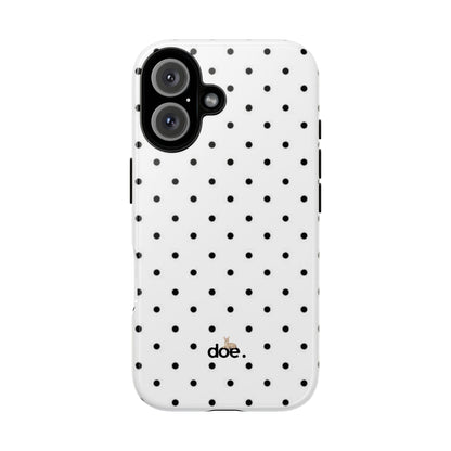 White Polka Dot iPhone Case