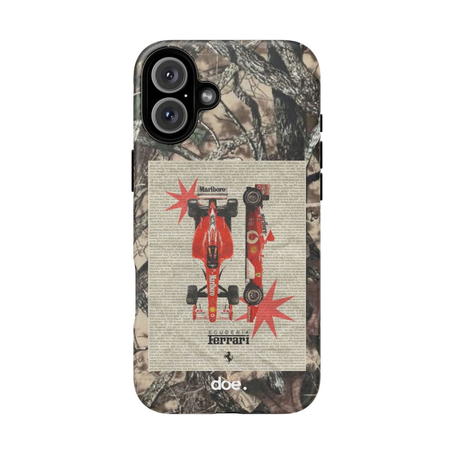 Camouflage Ferrari iPhone Case