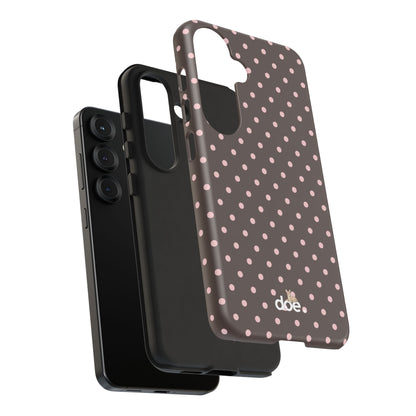 Brown Polka Dot Samsung Case