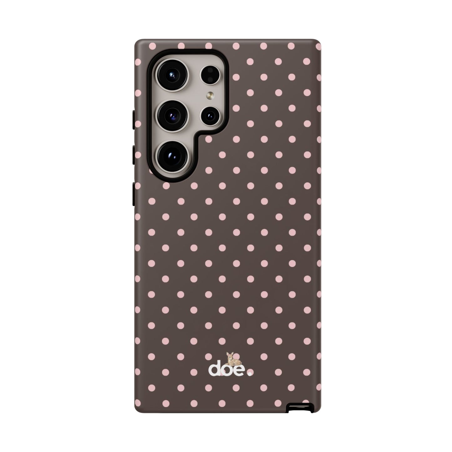 Brown Polka Dot Samsung Case