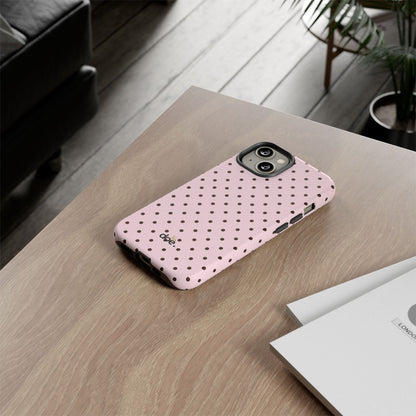 Pink Polka Dot iPhone Case