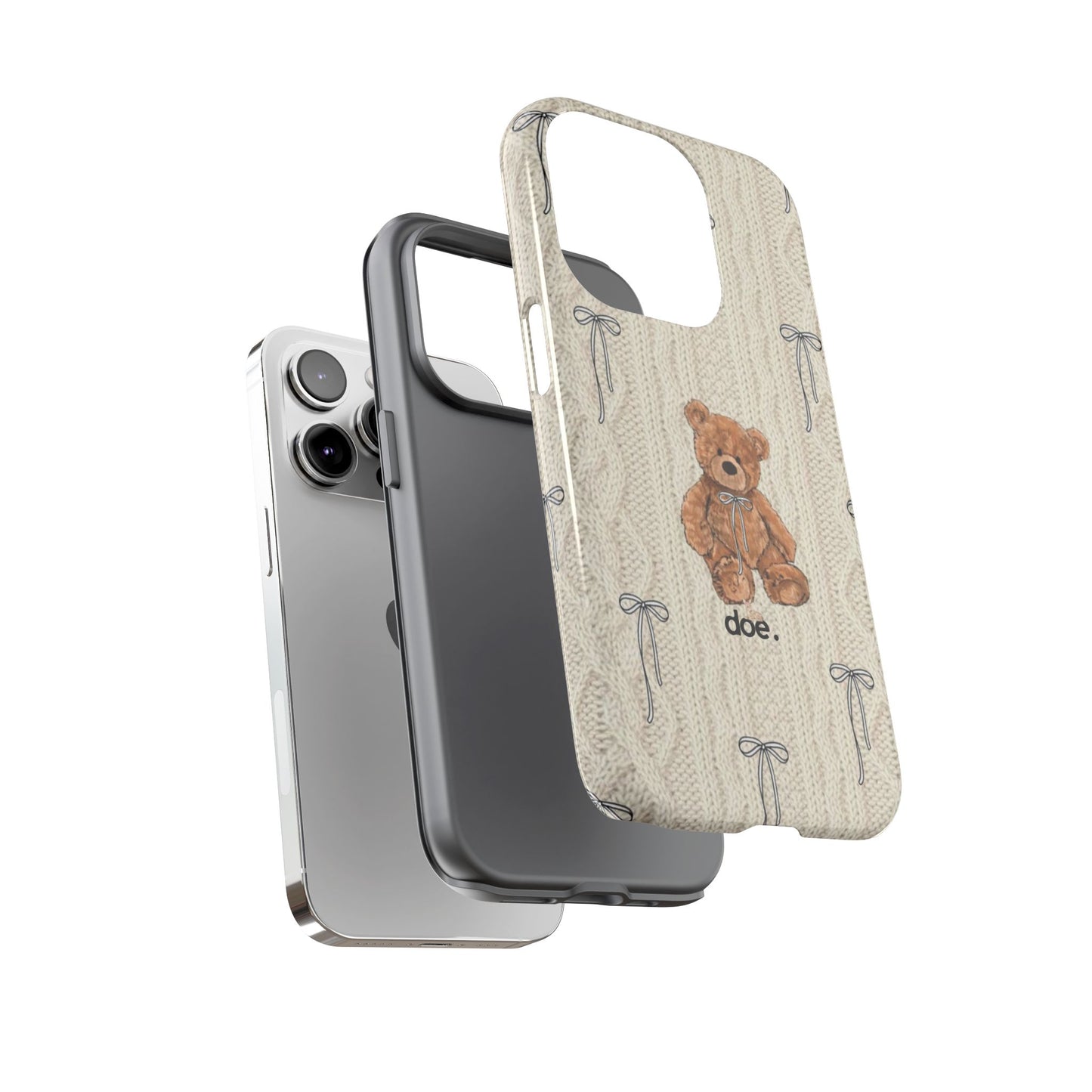 Little Bow Bear iPhone Case
