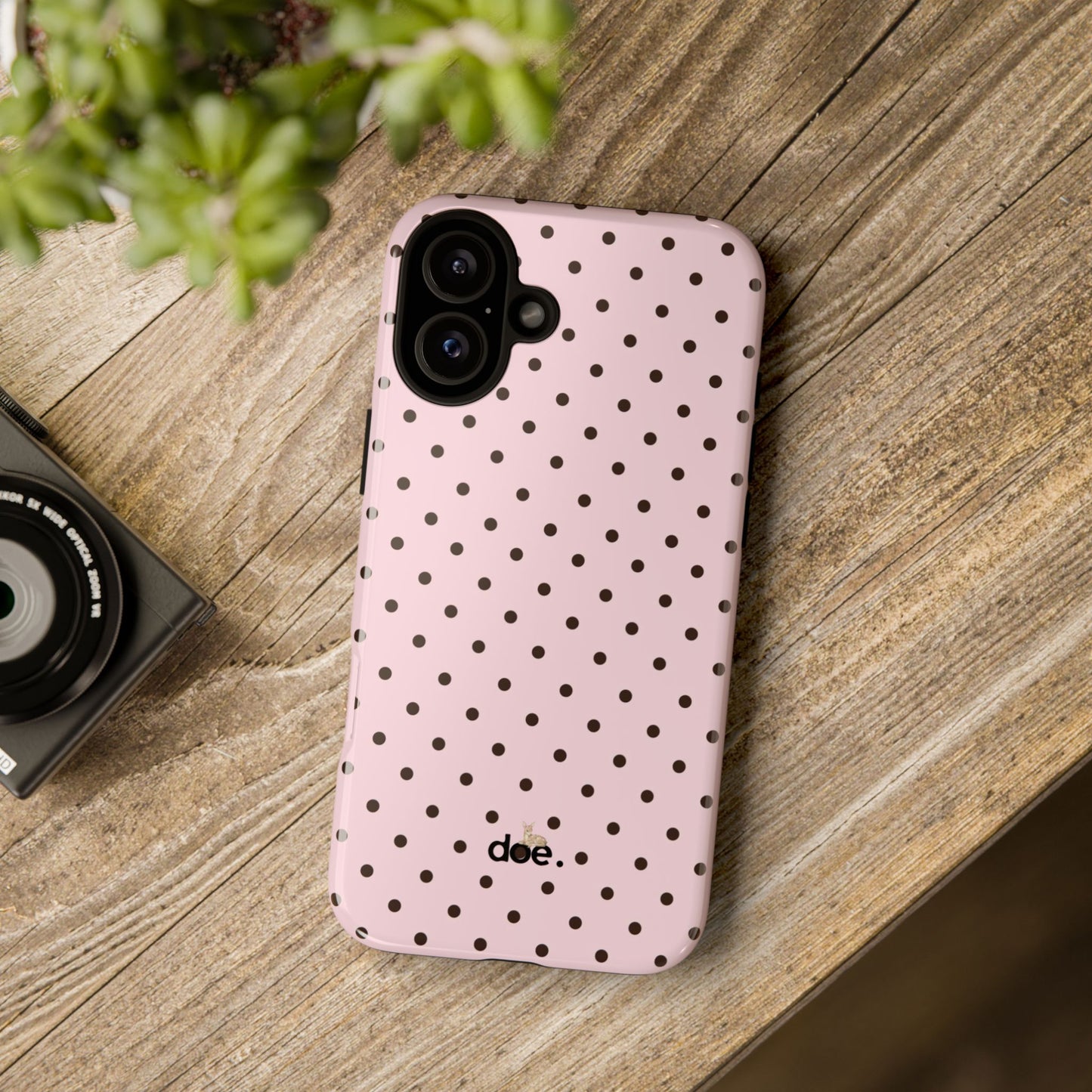 Pink Polka Dot iPhone Case