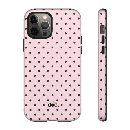 Pink Polka Dot iPhone Case