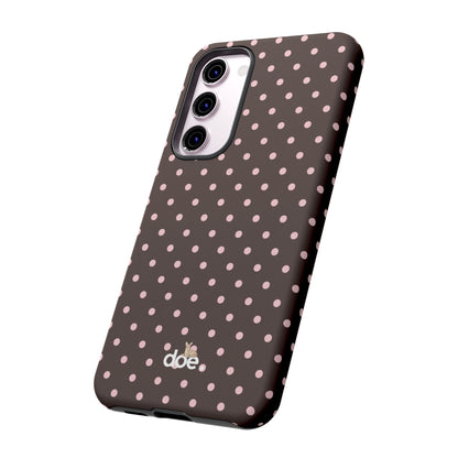 Brown Polka Dot Samsung Case