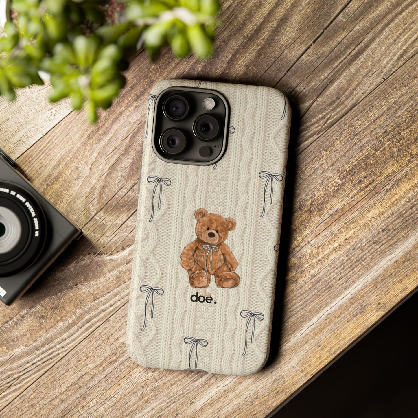 Little Bow Bear iPhone Case