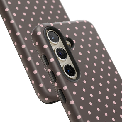 Brown Polka Dot Samsung Case
