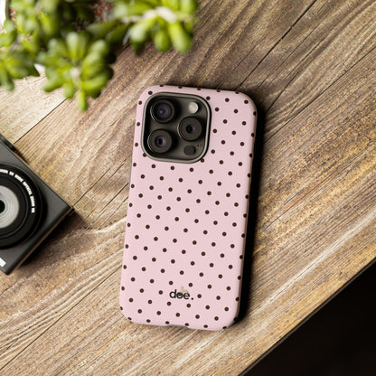 Pink Polka Dot iPhone Case