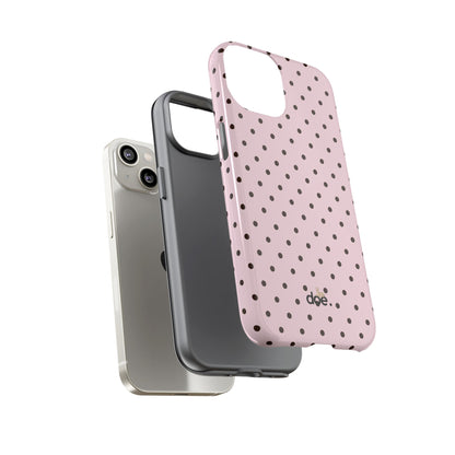 Pink Polka Dot iPhone Case