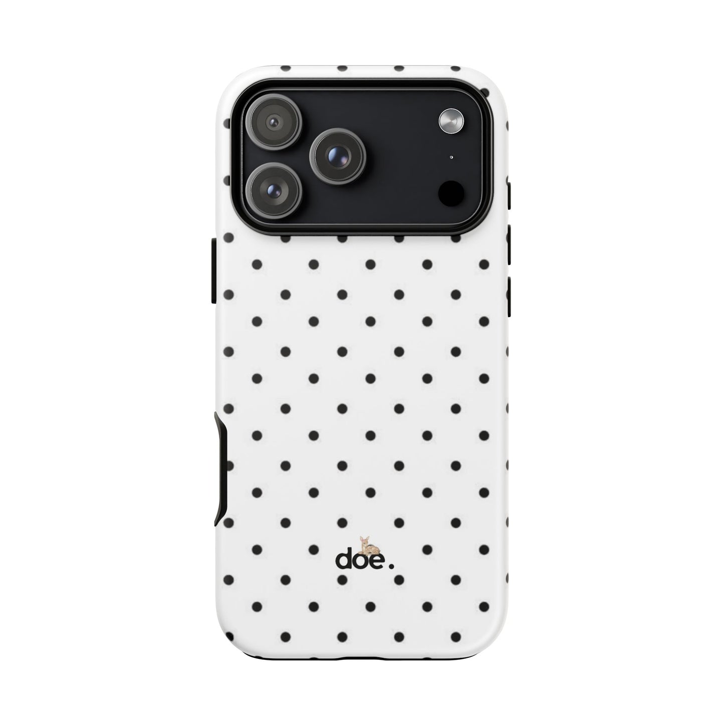 White Polka Dot iPhone Case