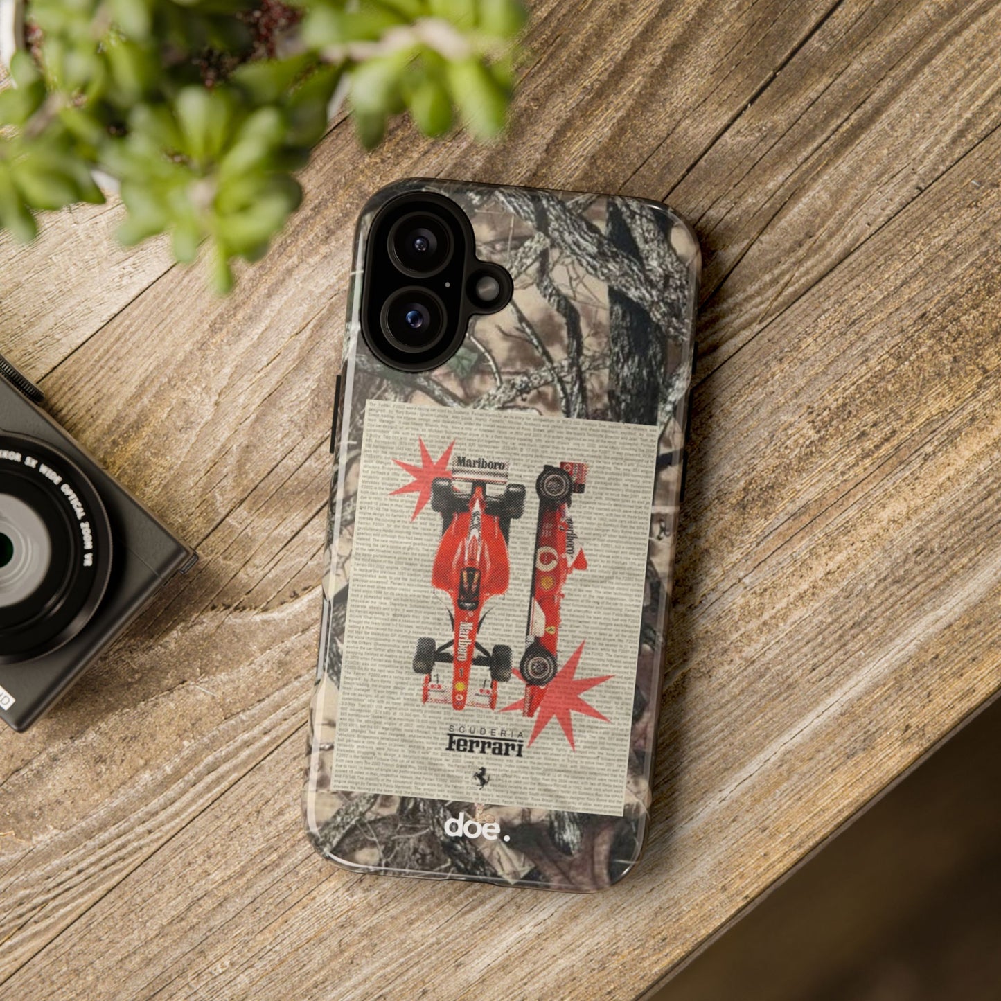 Camouflage Ferrari iPhone Case