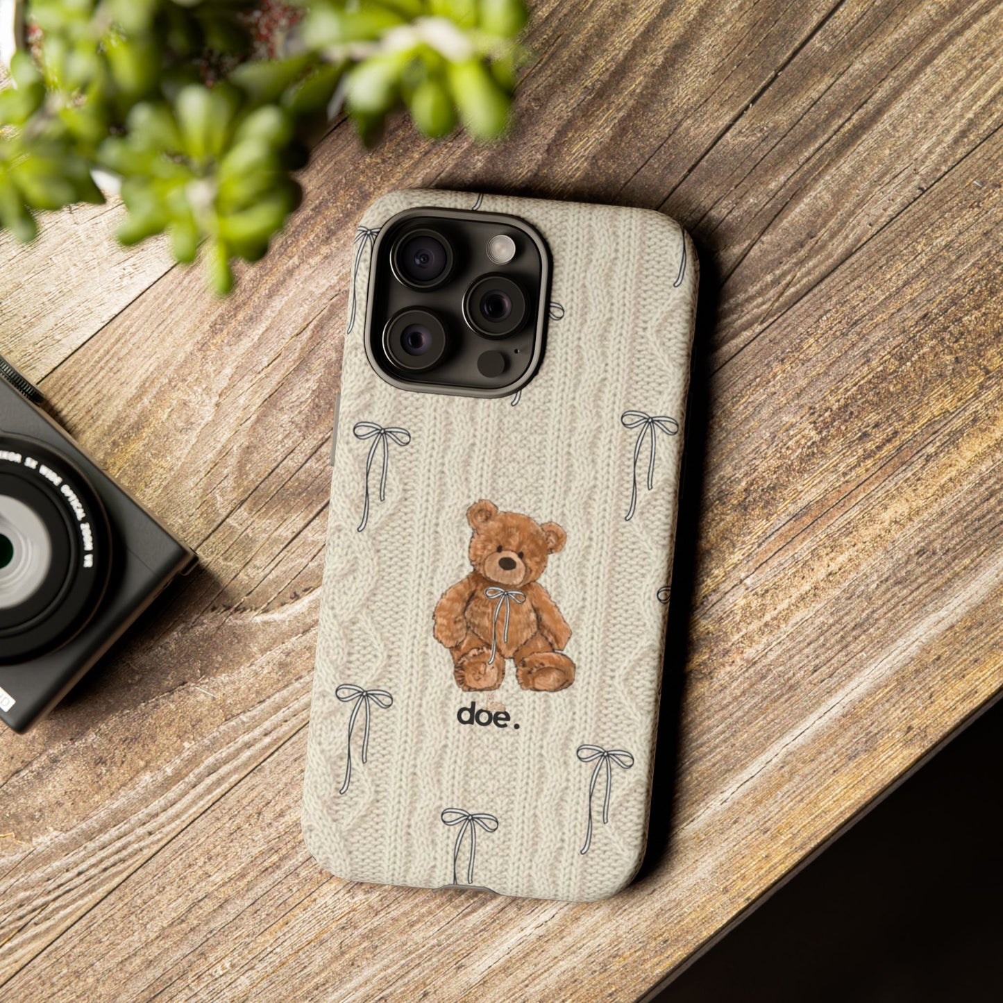 Little Bow Bear iPhone Case
