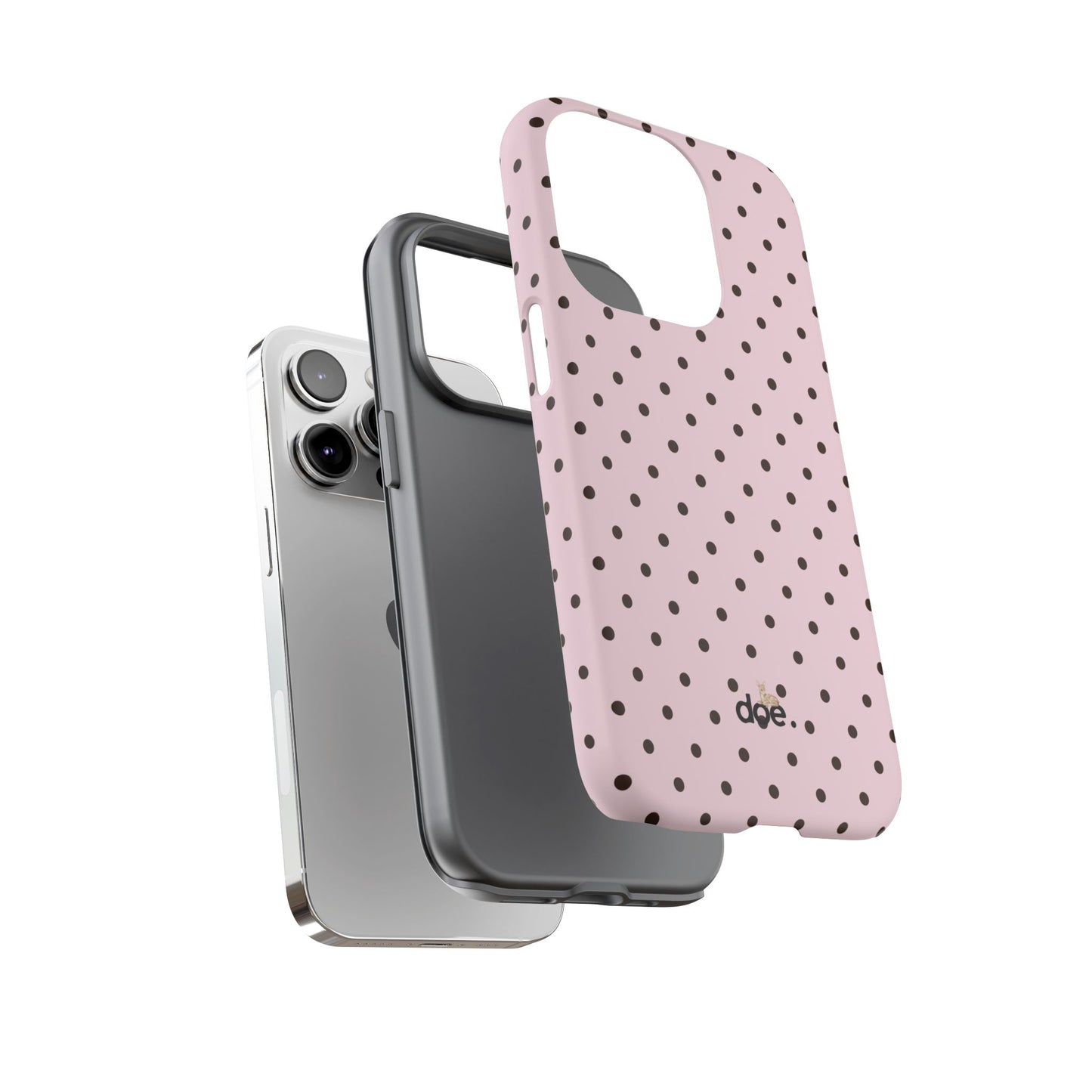 Pink Polka Dot iPhone Case