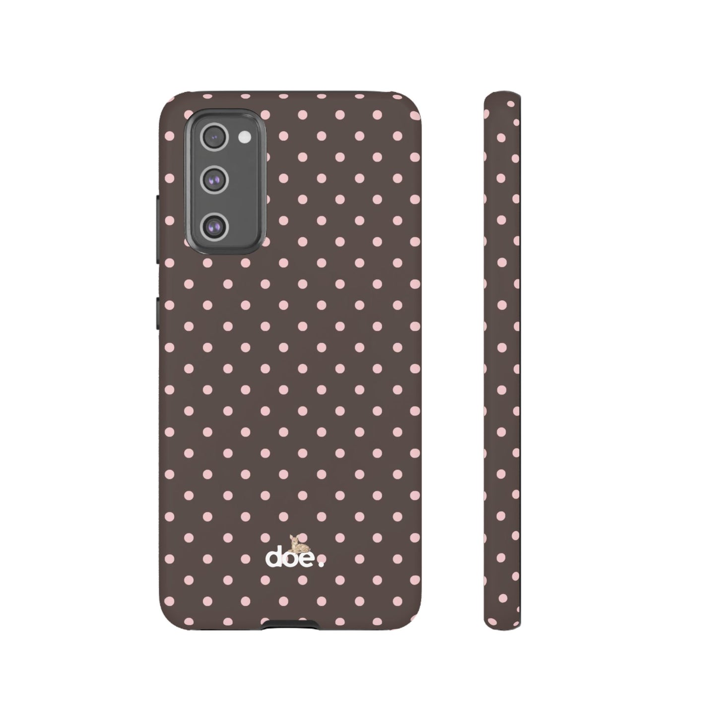Brown Polka Dot Samsung Case