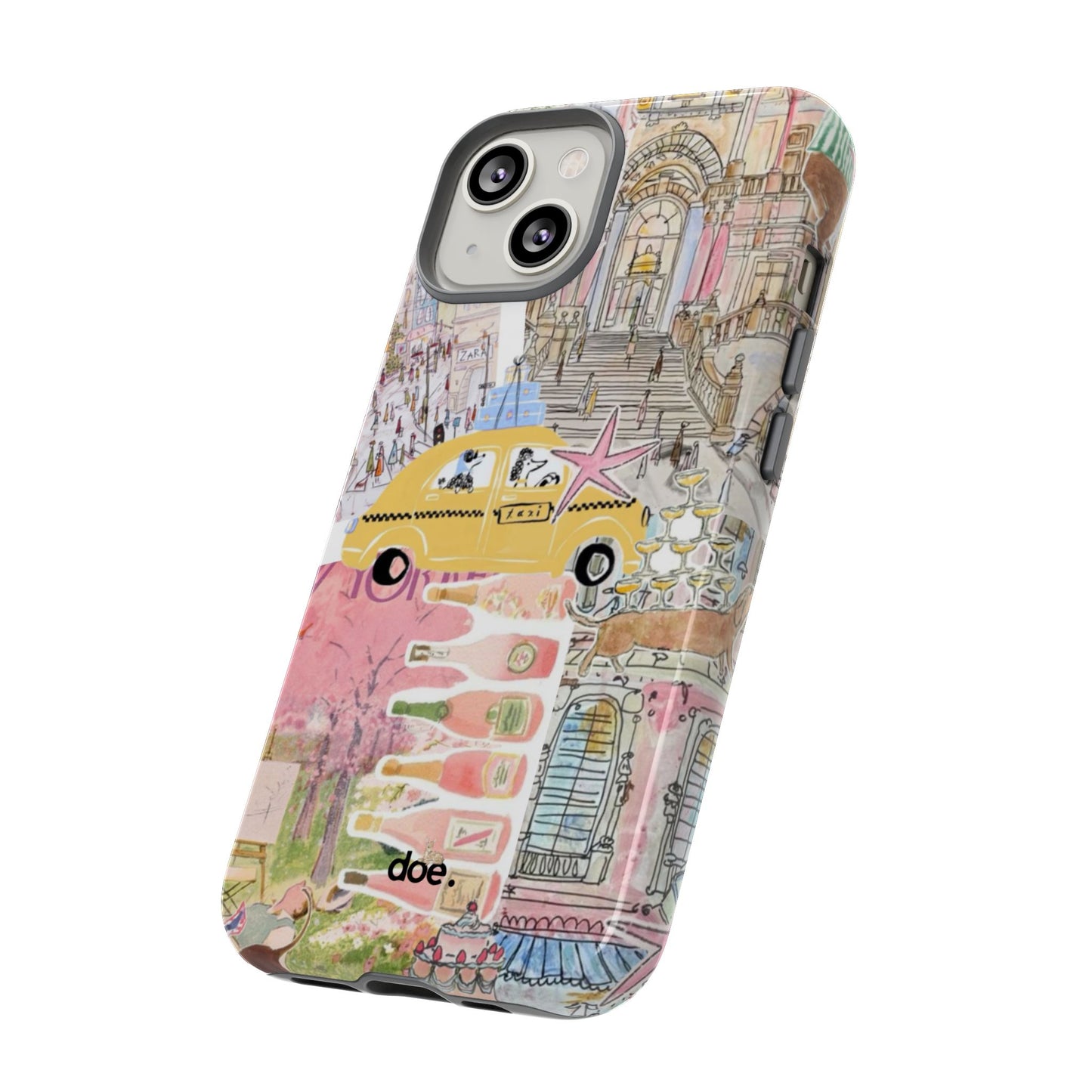 Travel Clutter iPhone Case