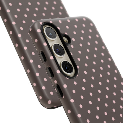 Brown Polka Dot Samsung Case