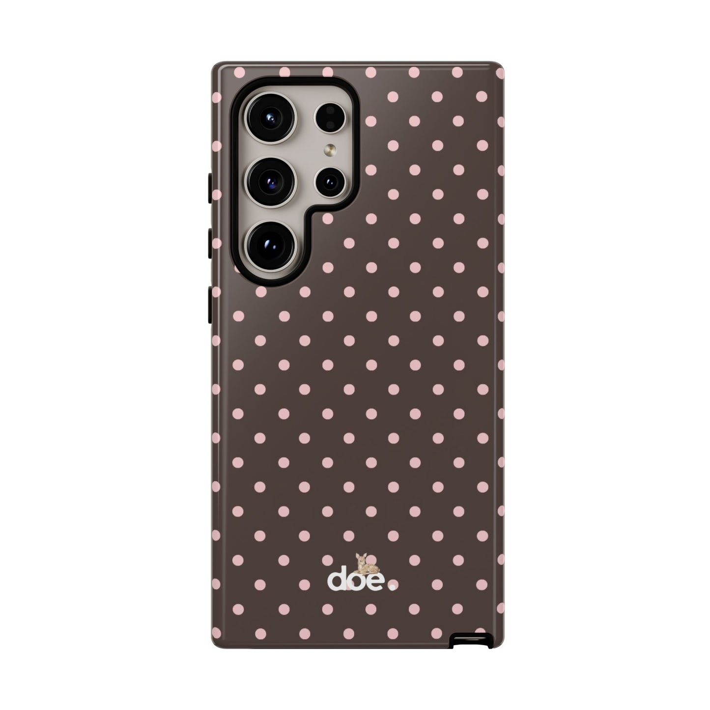Brown Polka Dot Samsung Case