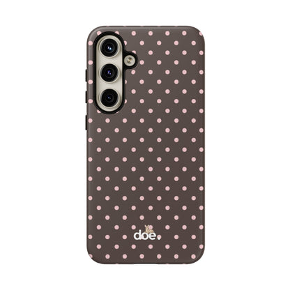 Brown Polka Dot Samsung Case