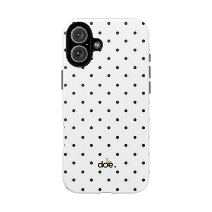 White Polka Dot iPhone Case