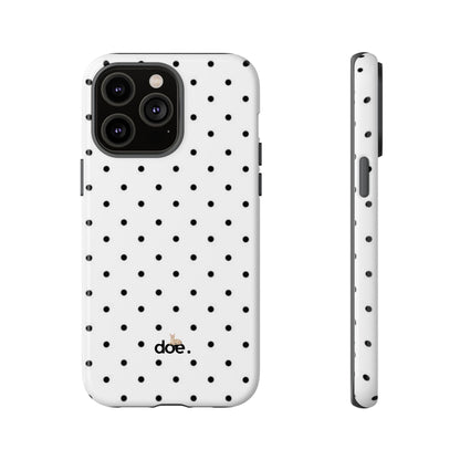 White Polka Dot iPhone Case