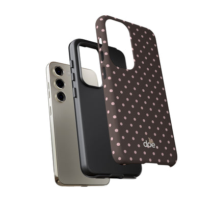 Brown Polka Dot Samsung Case