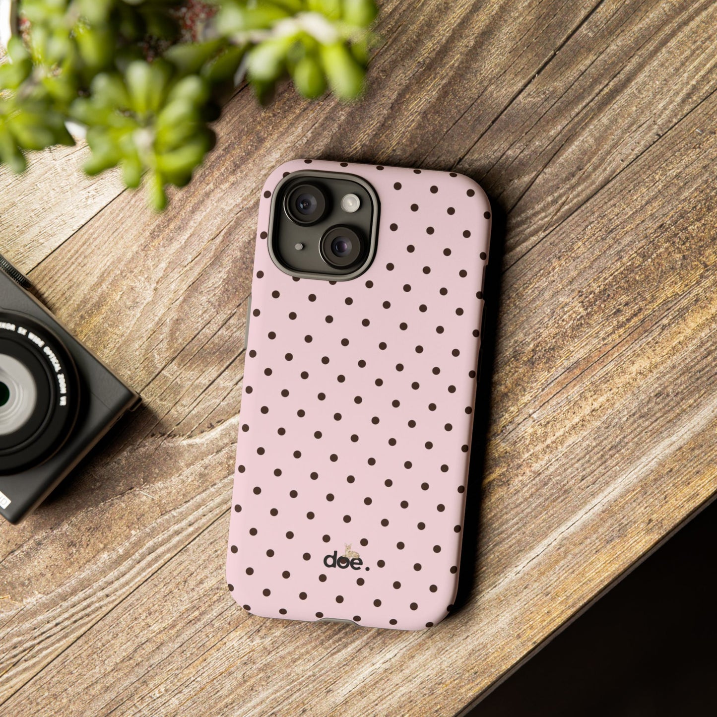 Pink Polka Dot iPhone Case