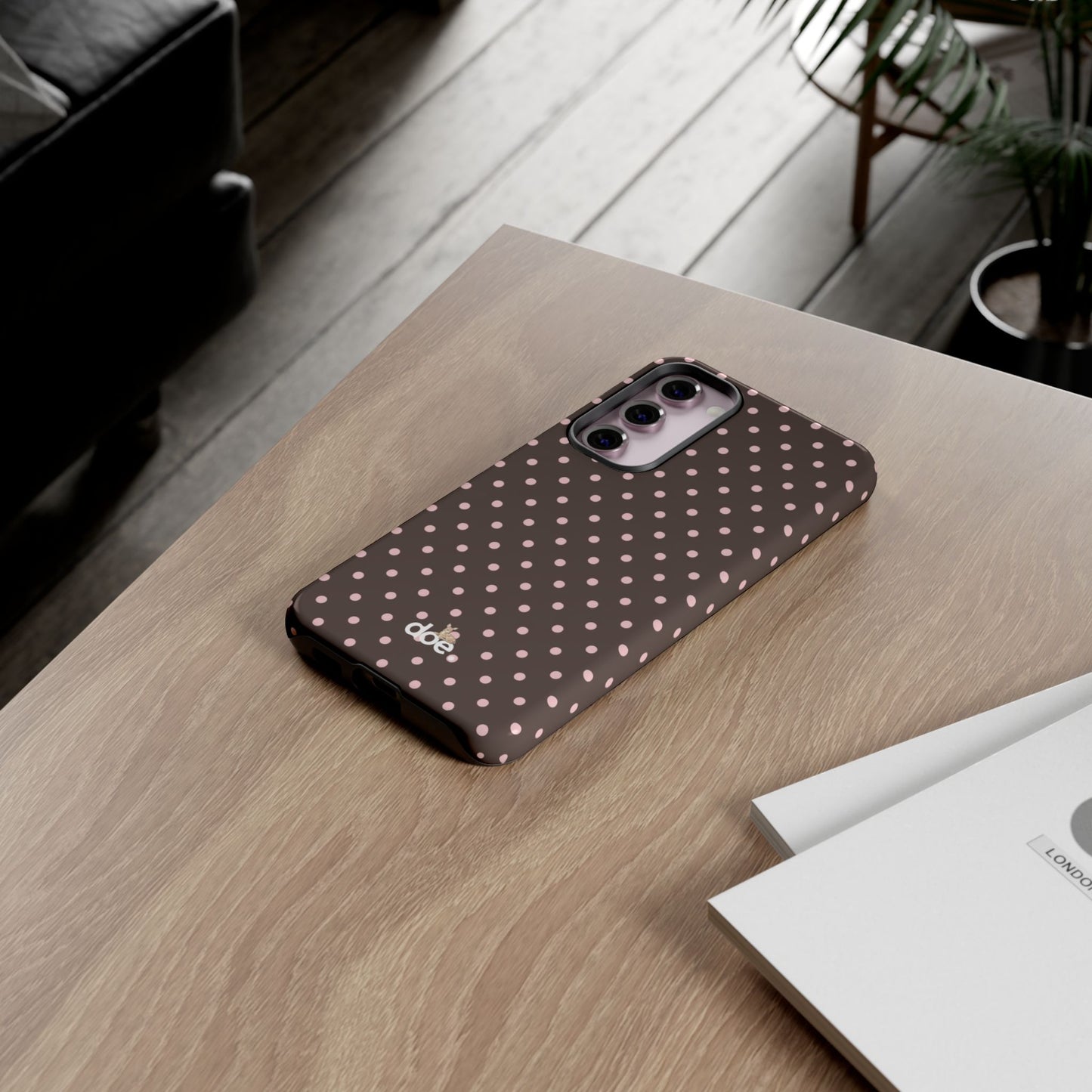 Brown Polka Dot Samsung Case
