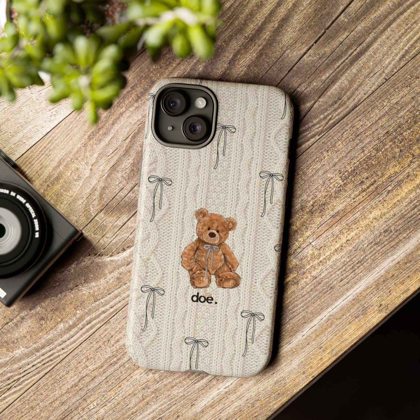 Little Bow Bear iPhone Case