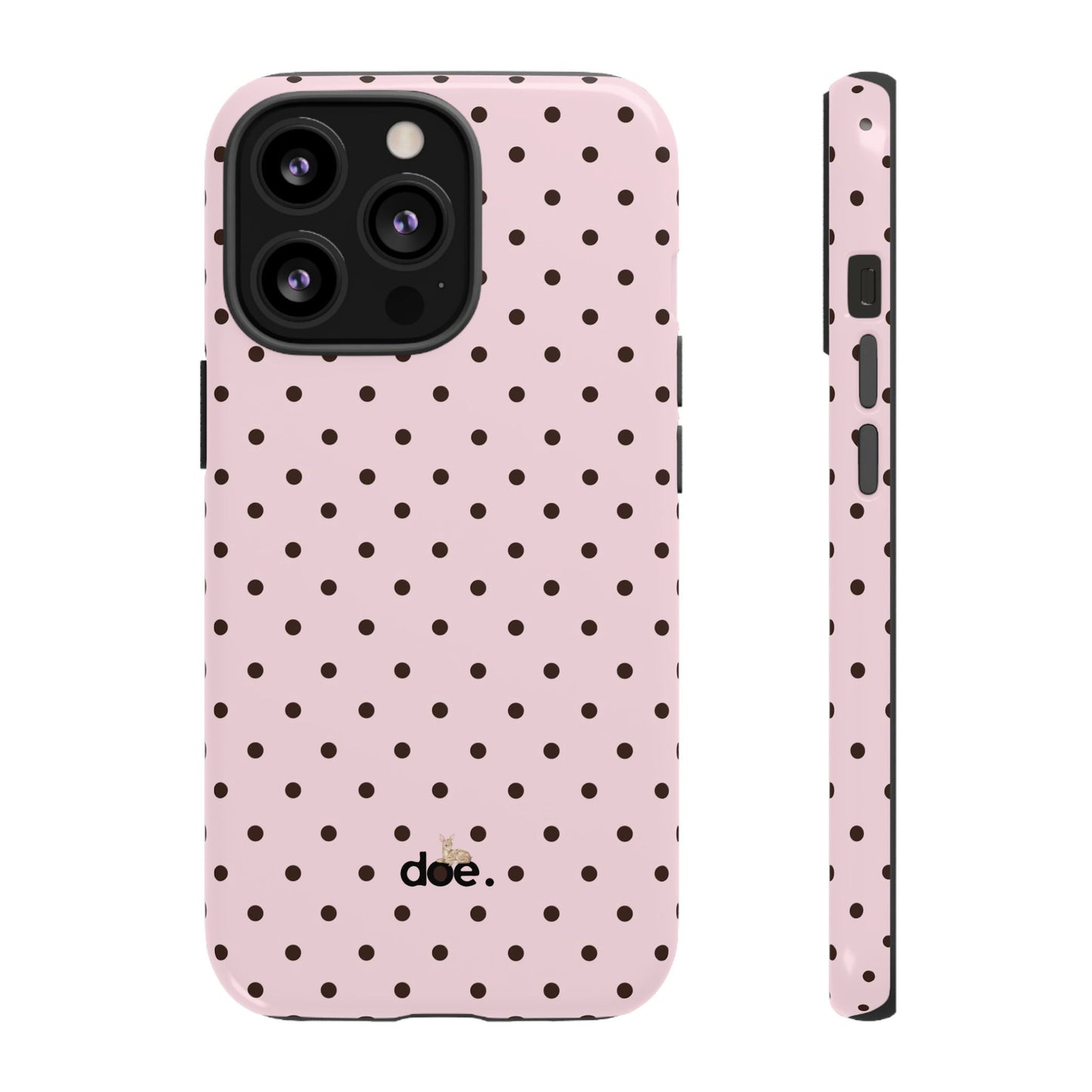 Pink Polka Dot iPhone Case