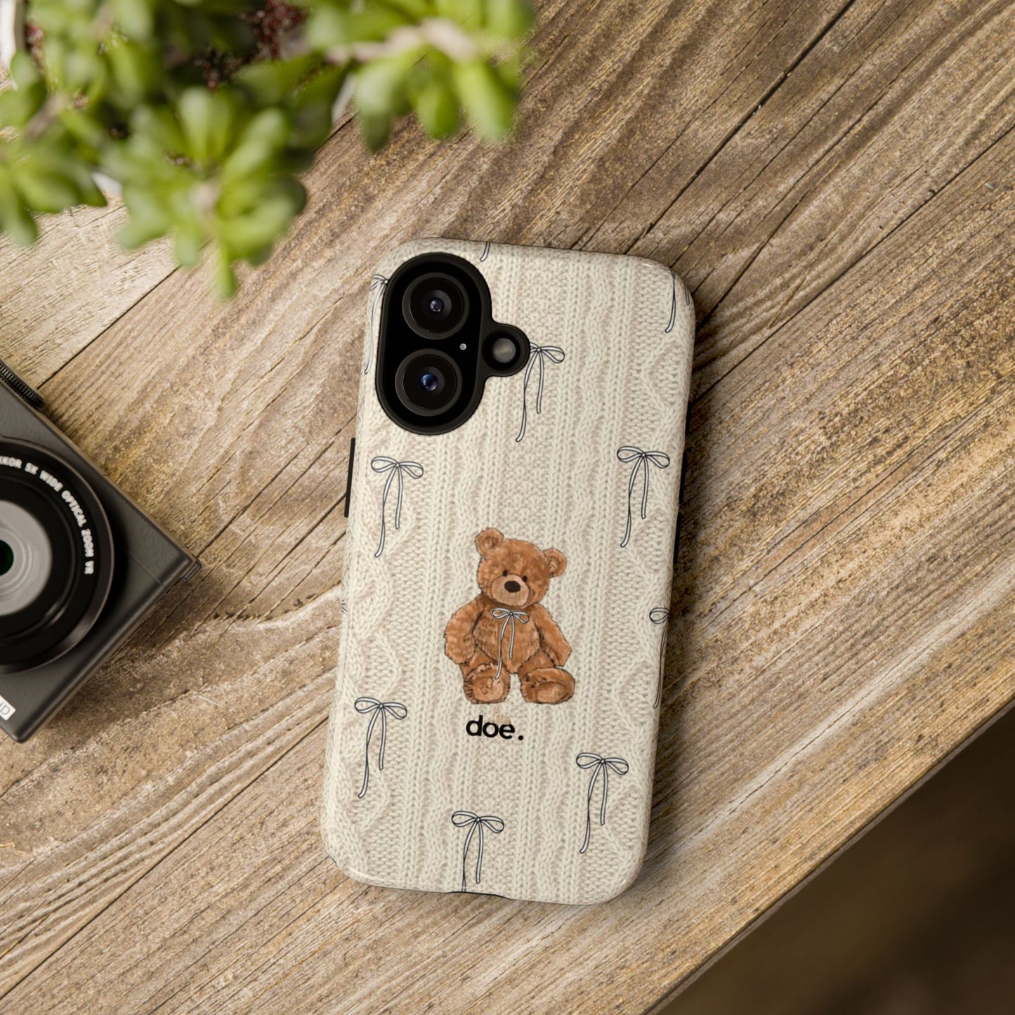 Little Bow Bear iPhone Case