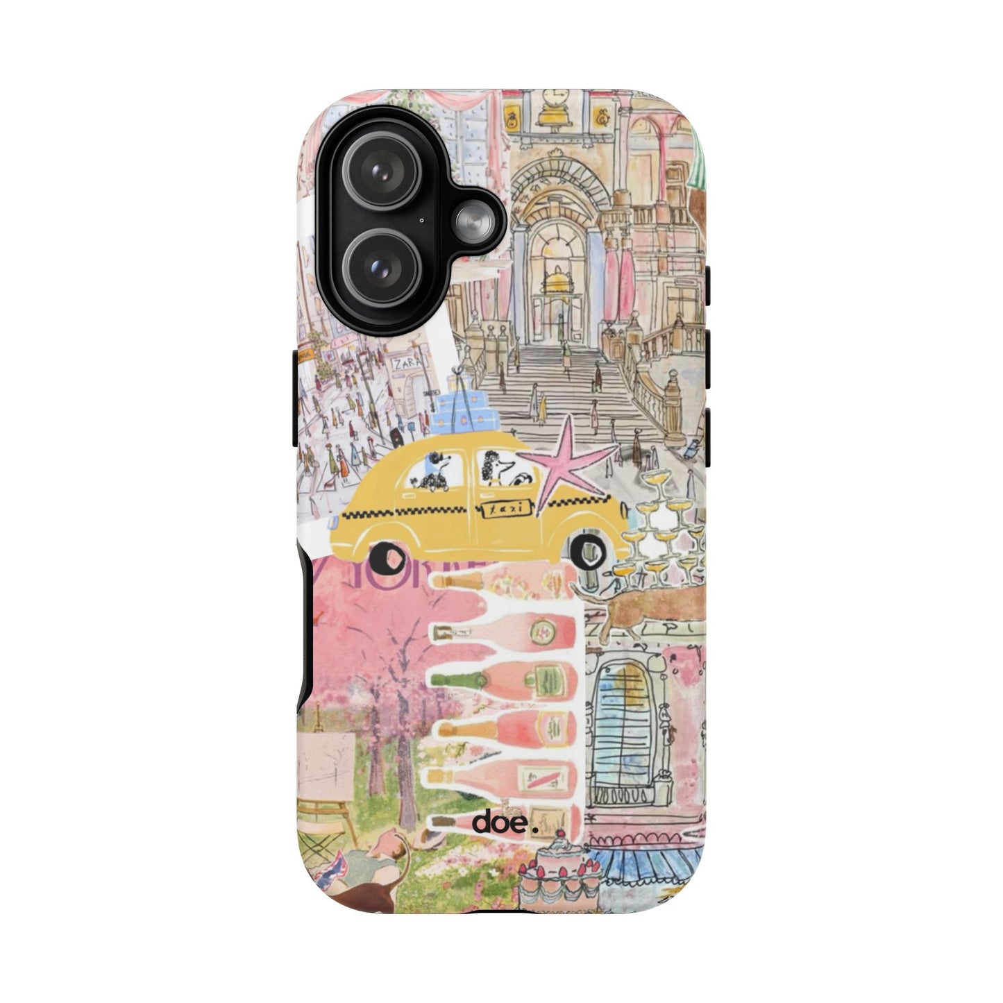 Travel Clutter iPhone Case