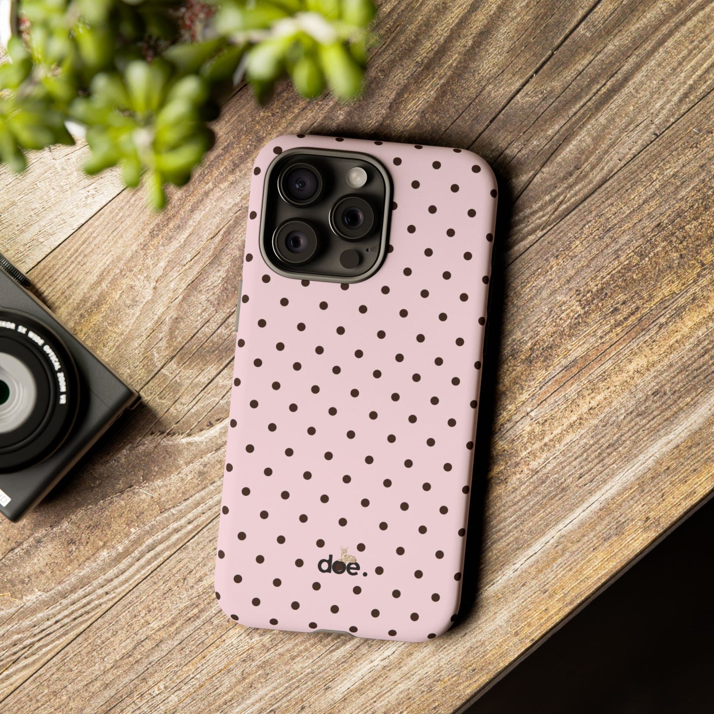 Pink Polka Dot iPhone Case