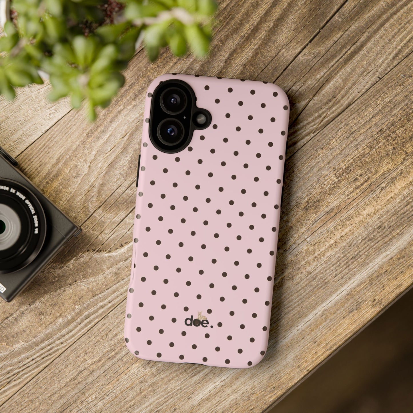 Pink Polka Dot iPhone Case