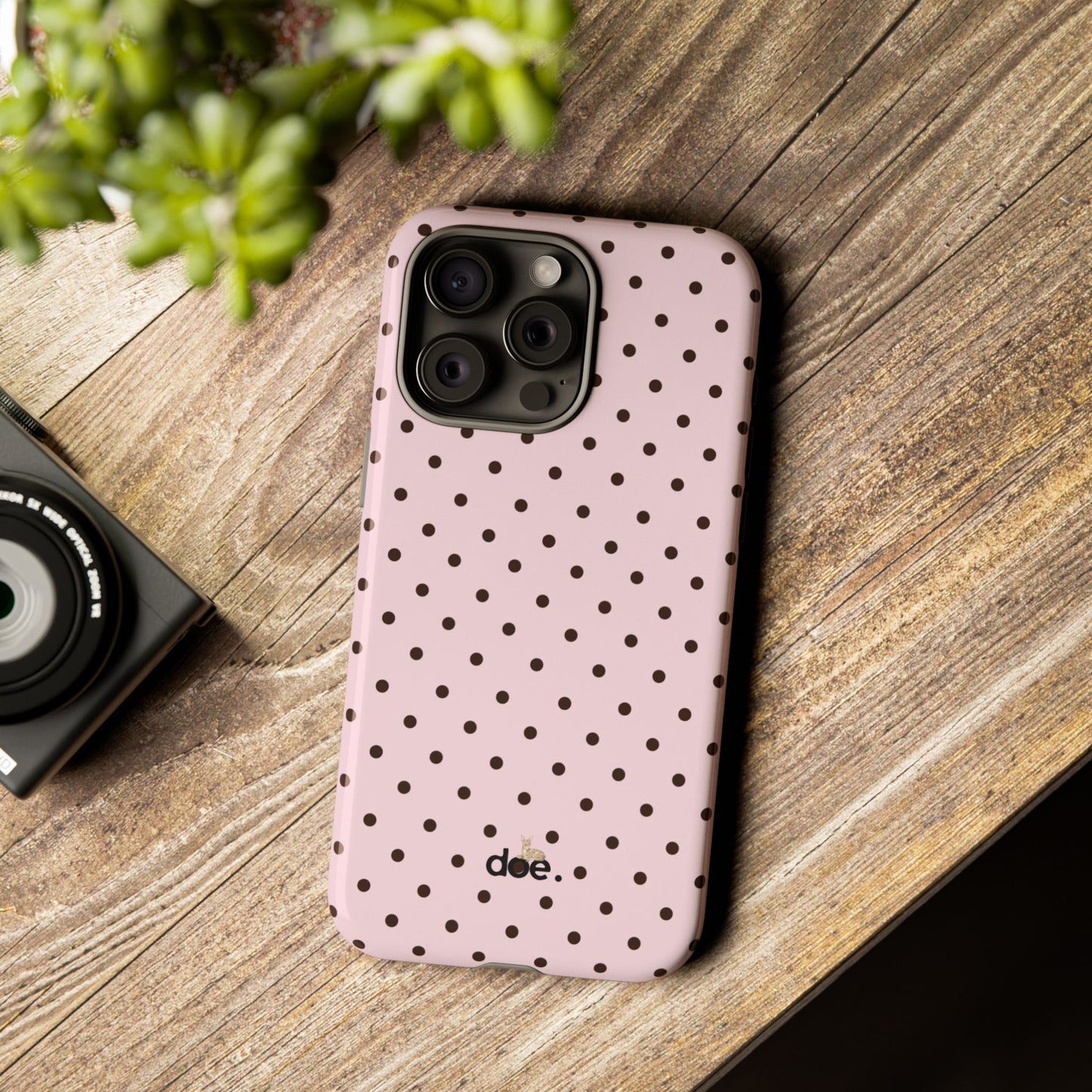 Pink Polka Dot iPhone Case