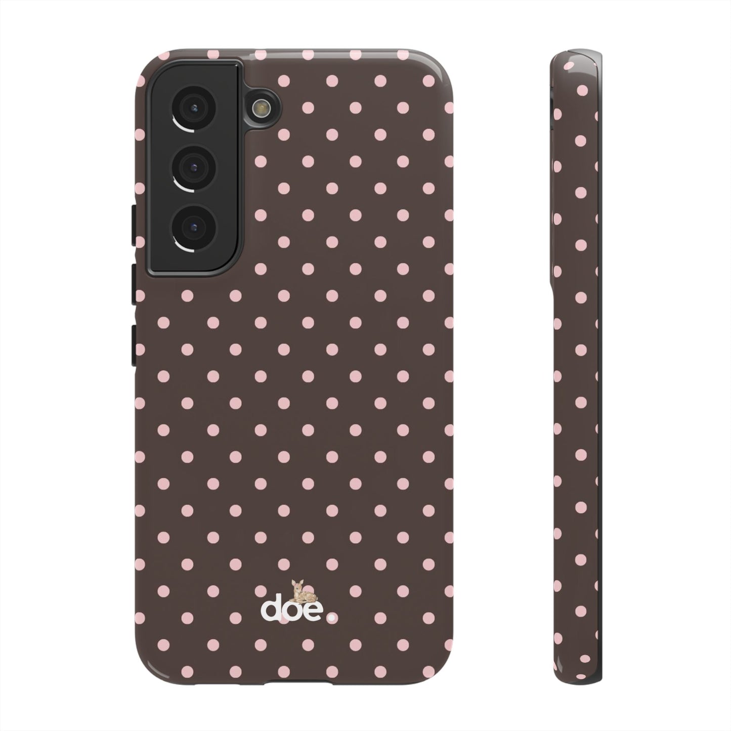 Brown Polka Dot Samsung Case