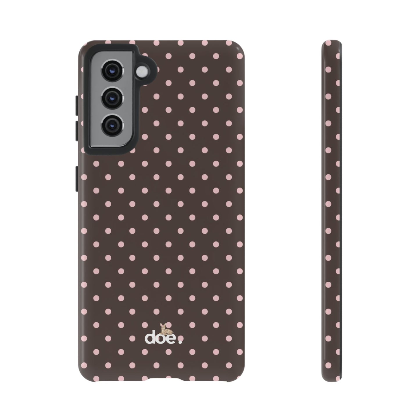 Brown Polka Dot Samsung Case