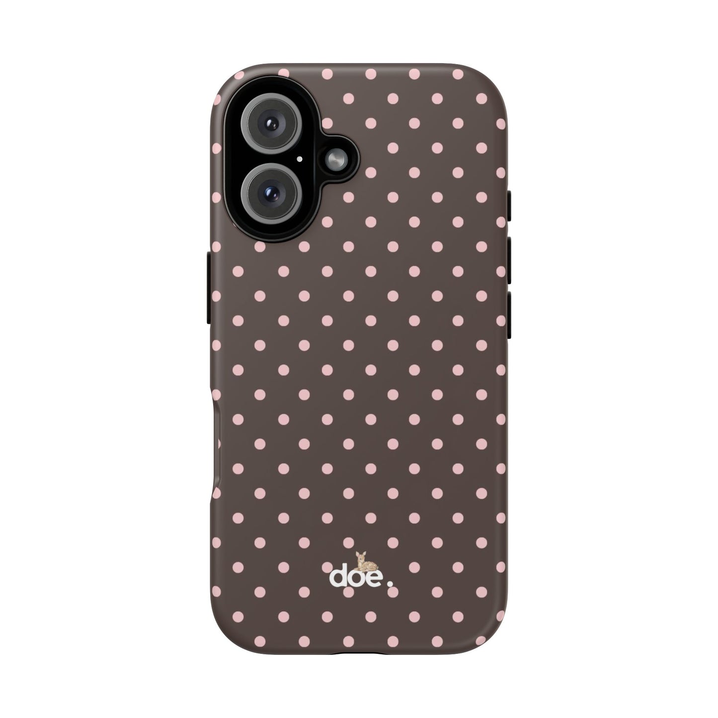 Brown Polka Dot iPhone Case