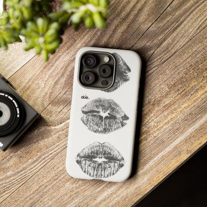 Three Kisses iPhone Case