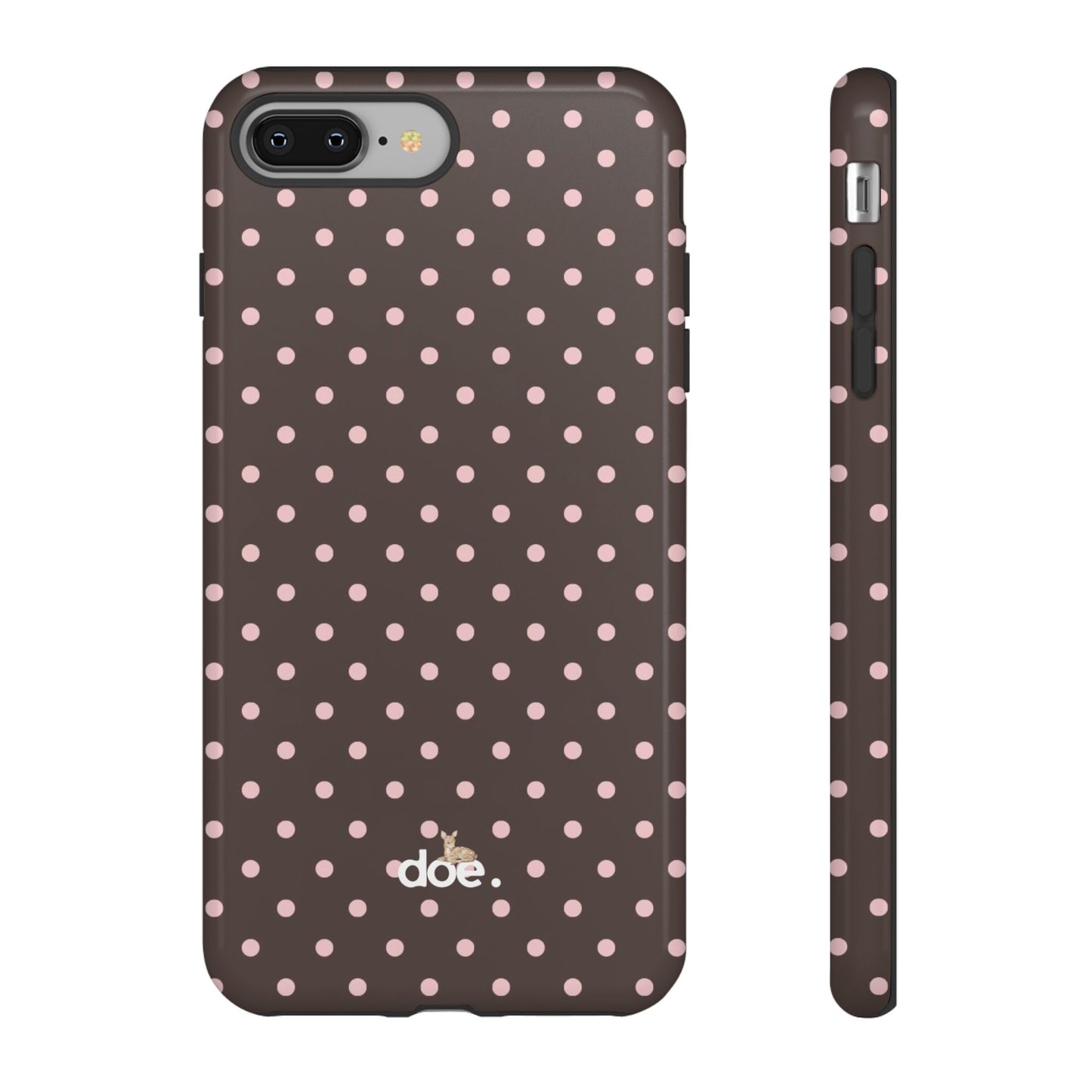 Brown Polka Dot iPhone Case