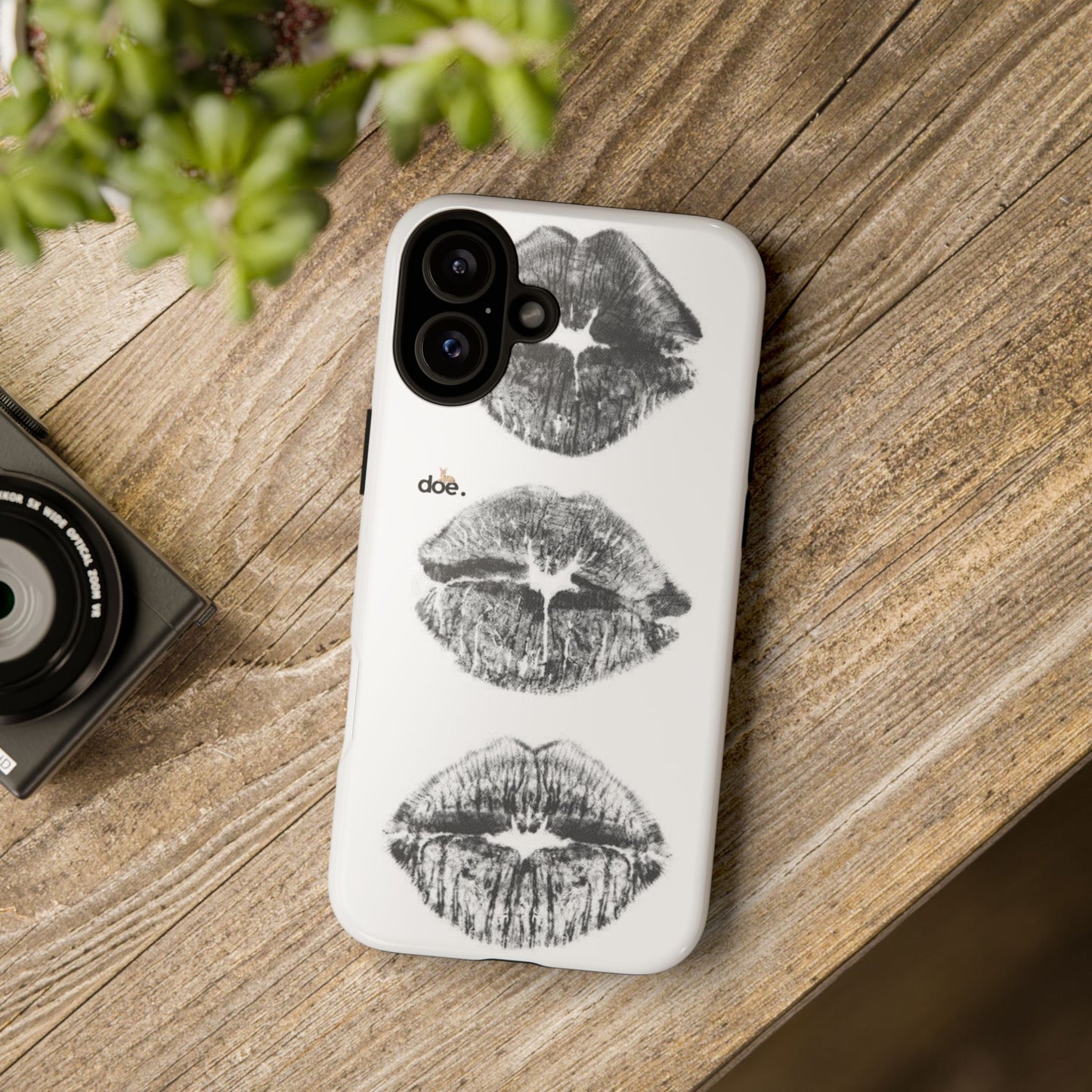 Three Kisses iPhone Case