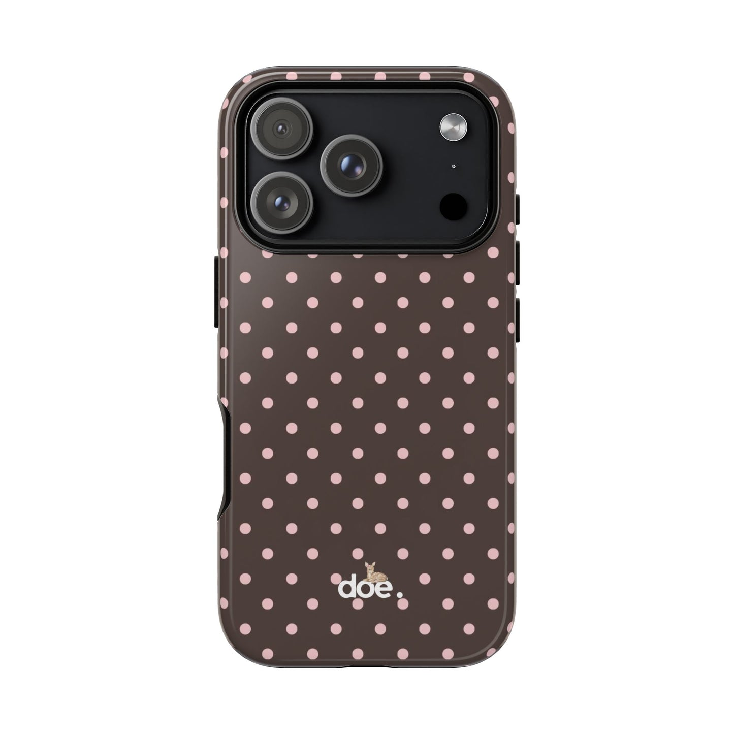 Brown Polka Dot iPhone Case