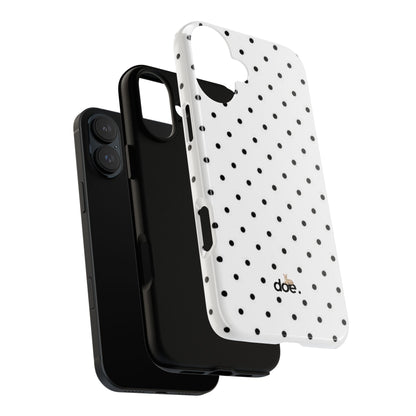 White Polka Dot iPhone Case
